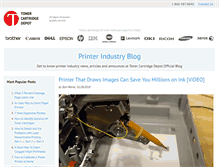 Tablet Screenshot of blog.tonercartridgedepot.com